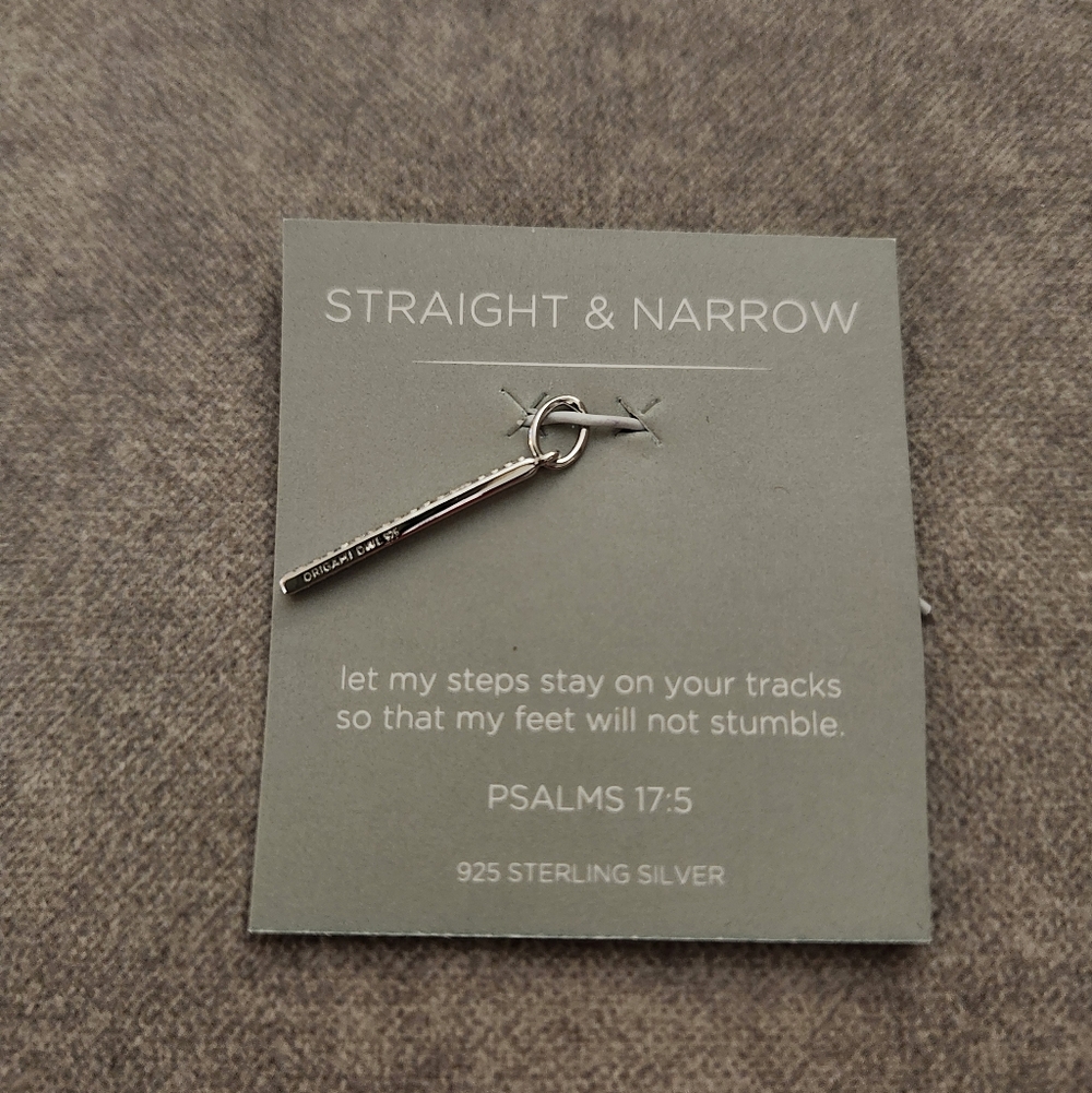 Origami Owl Sterling Silver Pendant Necklace